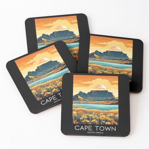 Item preview, A Pop Art Travel Print of Cape Town - South Africa  designed and sold by StudioRedKoala.