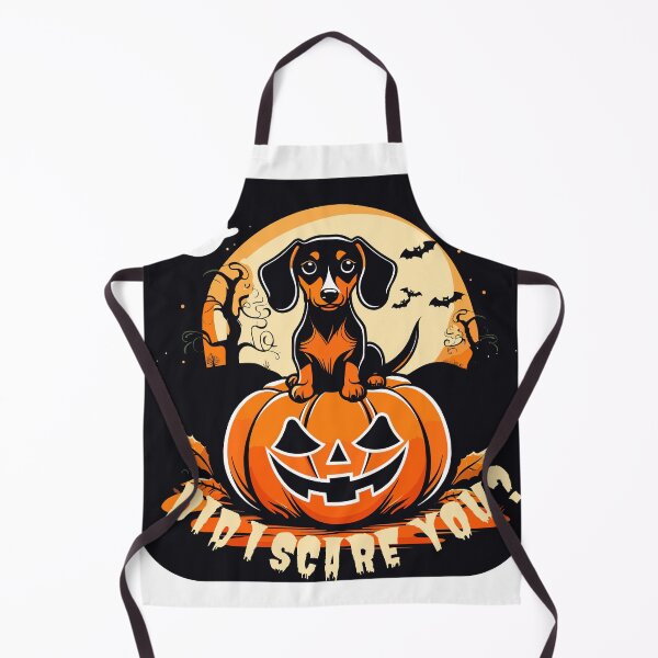 Item preview, Did i scare you dachshund halloween design on a pumpkin designed and sold by Leivenaar.