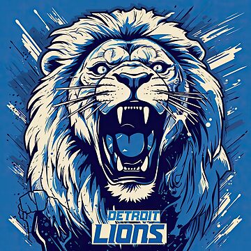 Detroit Lions Football Sticker for Sale by MaryFiore