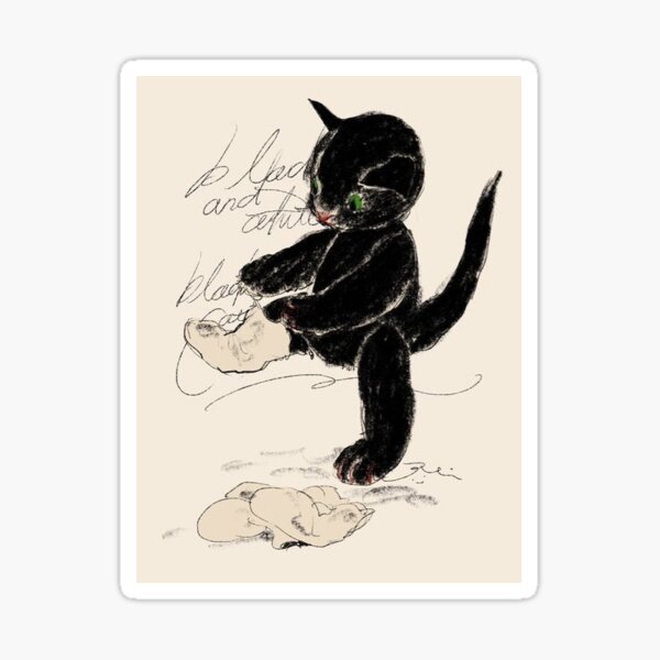 Item preview, Cute Kitten Putting On Socks designed and sold by lizziesartshop.