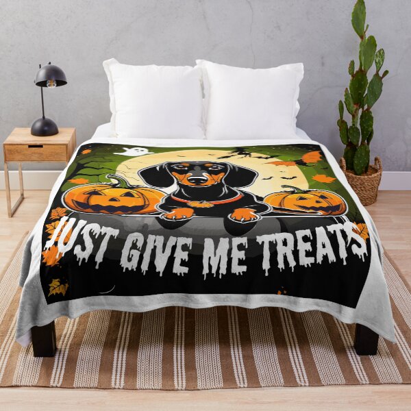 Item preview, Just give me treats halloween dachshund design designed and sold by Leivenaar.