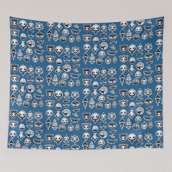 Item preview, dark sea theme pattern designed and sold by SketchysDESIGNS.