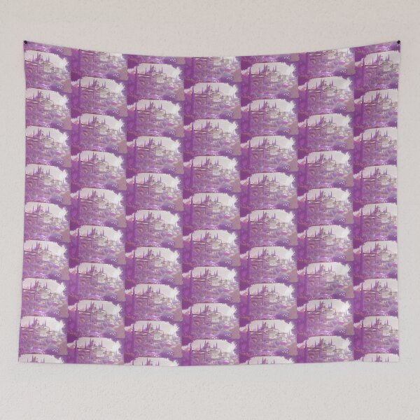 Item preview, The Alhambra, Granada, Spain, Lavender, AI Generated Art - A Famous Monument of Islamic Architecture designed and sold by studioSharonKay.