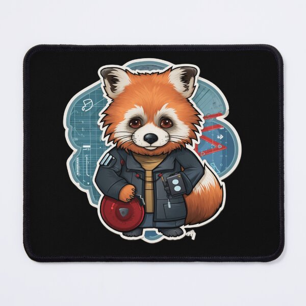 Item preview, Panda School Red Panda Scientist Red Panda Mathematic designed and sold by ArtFromBeyond.