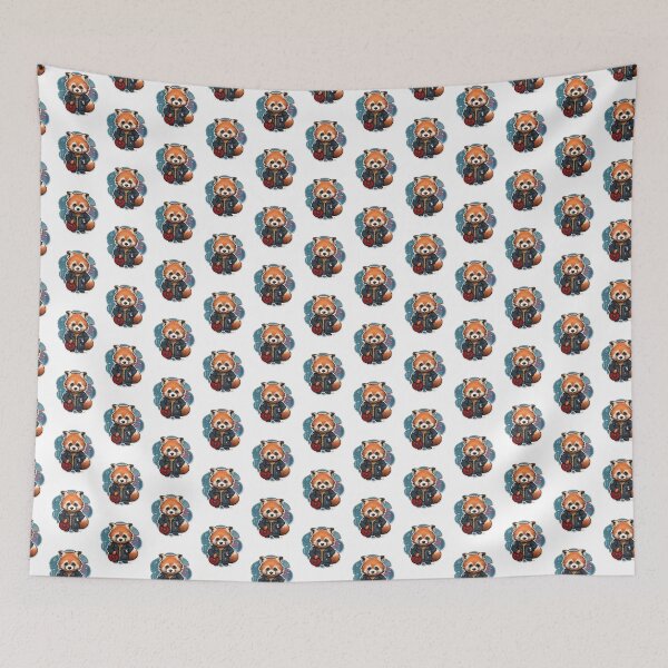 Item preview, Panda School Red Panda Scientist Red Panda Mathematic designed and sold by ArtFromBeyond.