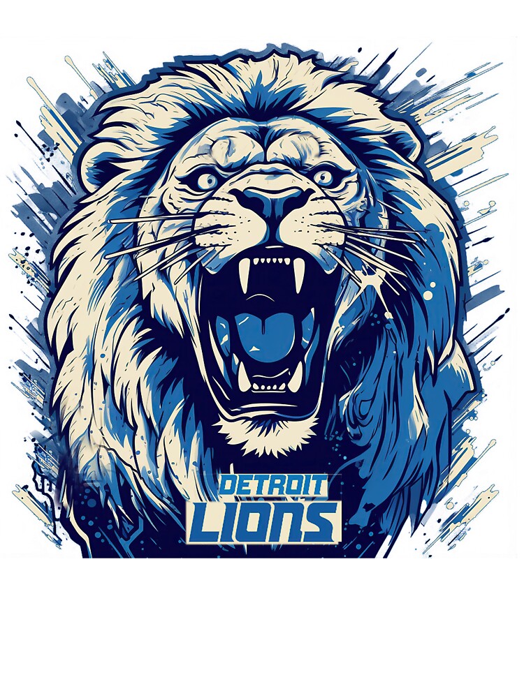 Detroit Lions Football Sticker for Sale by MaryFiore