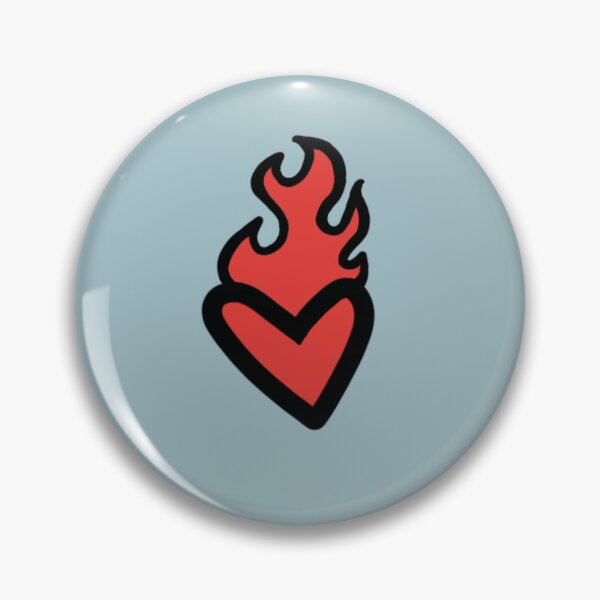 Item preview, Flaming heart designed and sold by Maddie DiStefano.