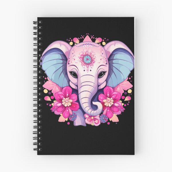 Item preview, Pink Elephant - Indian Flowers designed and sold by sbachstroem.