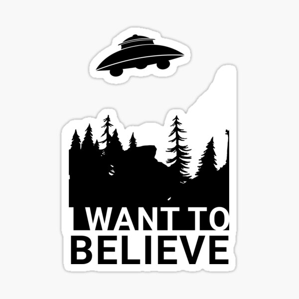 I want to believe Sticker