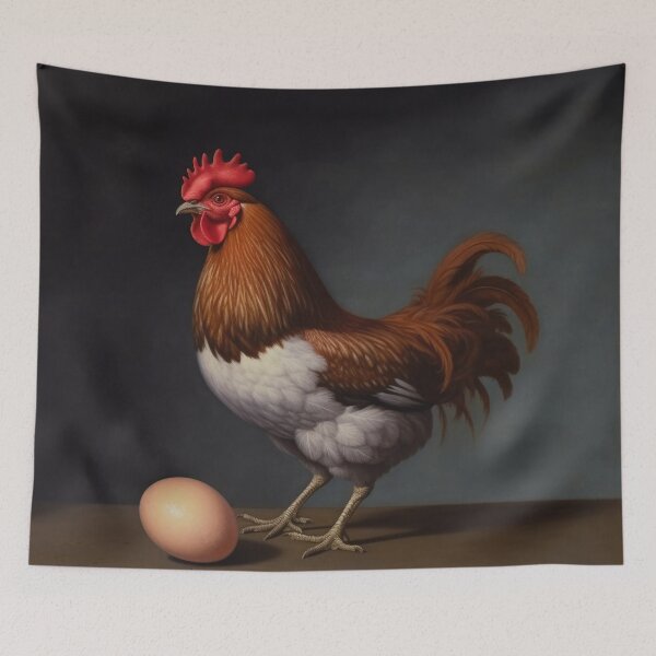 Item preview, A Proud Red Rooster and Egg designed and sold by YoPedro.