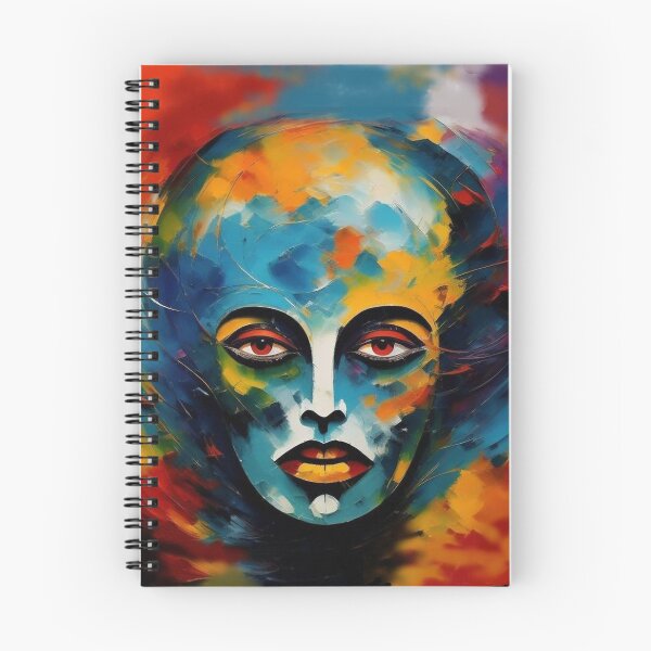 Item preview, Face mask in color oil brush painting designed and sold by JaroDesign2023.