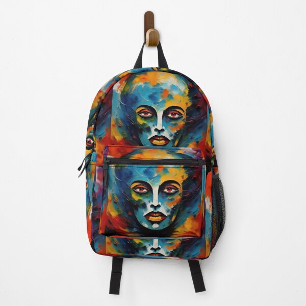 Item preview, Face mask in color oil brush painting designed and sold by JaroDesign2023.