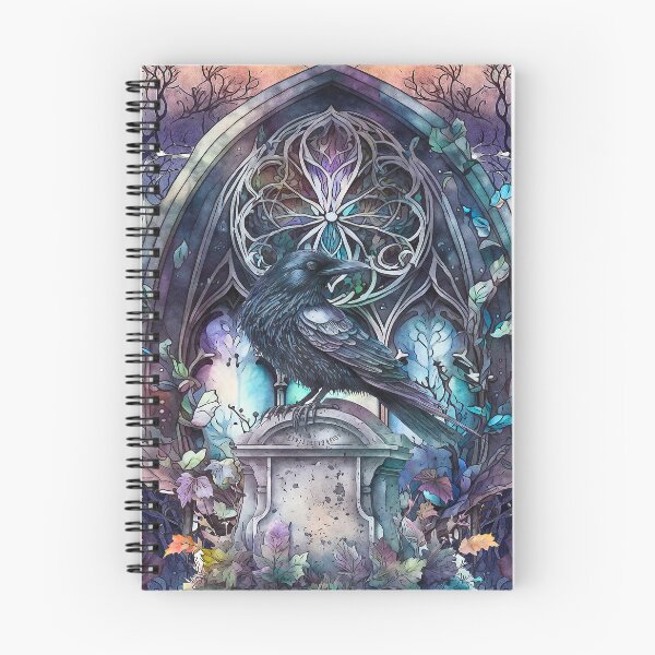 Item preview, Raven church window graveyard designed and sold by SpookyBat.