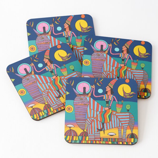 Item preview, Don Julio  | Whimsical Desert Dream | Vibrant Journey on Striped Beasts designed and sold by mindexploration.