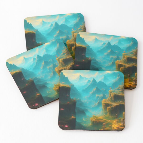 Item preview, Mountain range in fog rock walls designed and sold by JaroDesign2023.