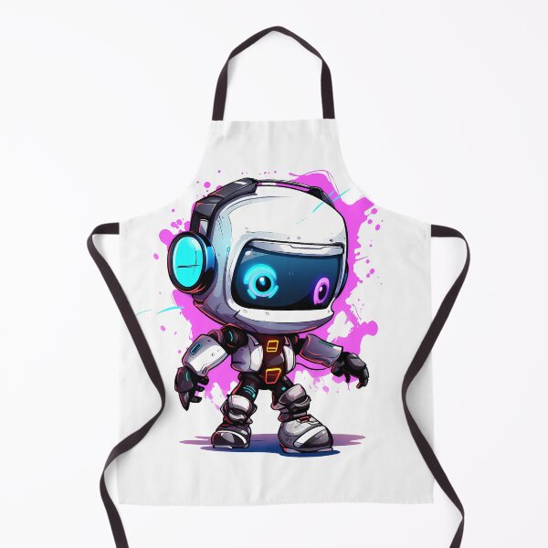 Item preview, Cyberpunk Robot – Cute Retro Futurist Companion designed and sold by SchorlCraft.