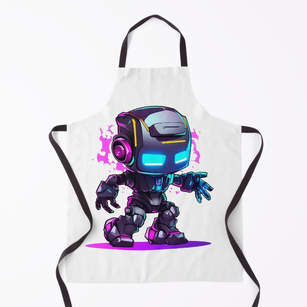 Item preview, Cyberpunk Robot – Cute Retro Futurist Companion designed and sold by SchorlCraft.