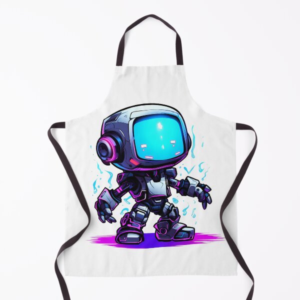 Item preview, Cyberpunk Robot – Cute Retro Futurist Companion designed and sold by SchorlCraft.