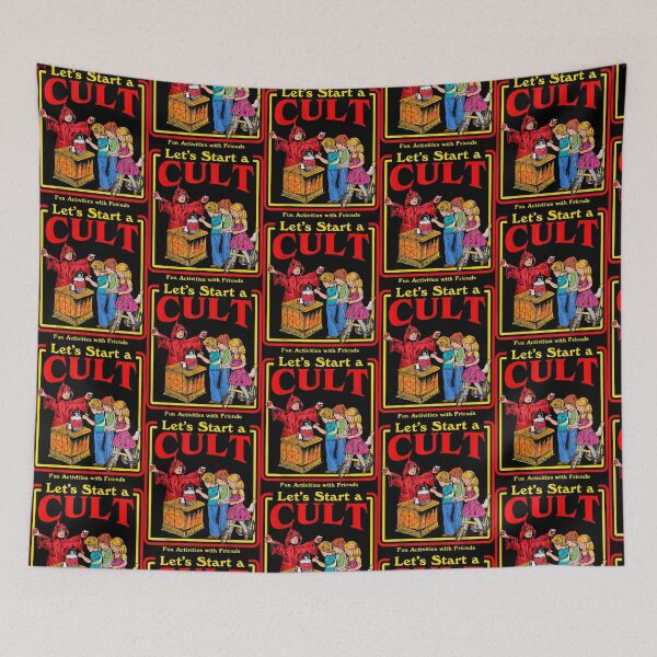 Item preview, Lets Start a Cult Satanic Vintage Horror Edgy Men Women designed and sold by DurhamGearldi.