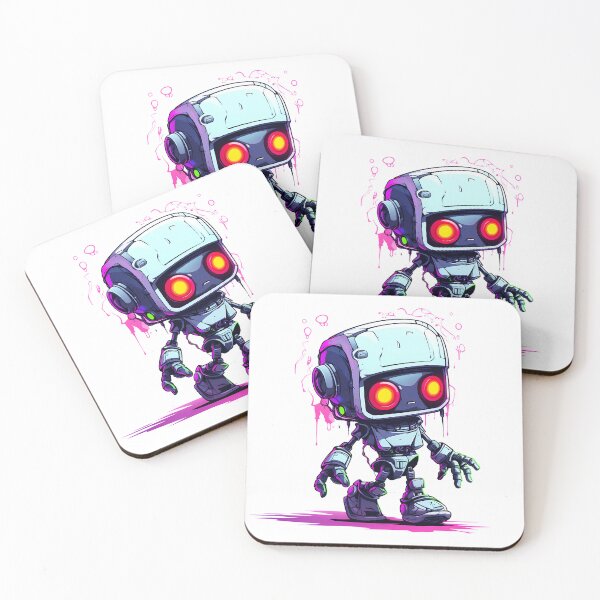 Item preview, Cyberpunk Robot – Cute Retro Futurist Companion designed and sold by SchorlCraft.