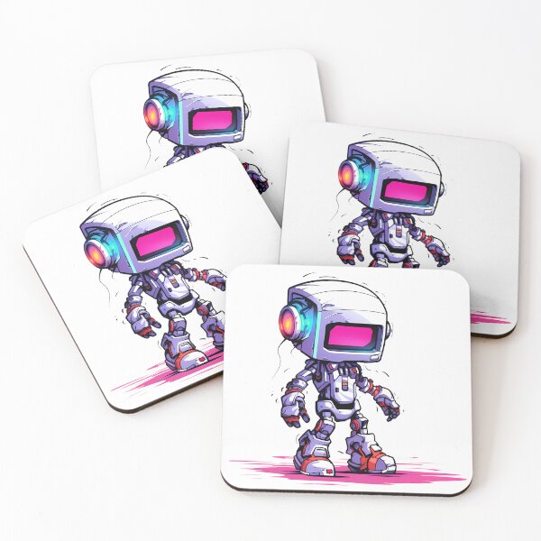 Item preview, Cyberpunk Robot – Cute Retro Futurist Companion designed and sold by SchorlCraft.