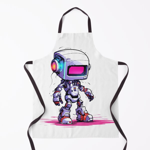 Item preview, Cyberpunk Robot – Cute Retro Futurist Companion designed and sold by SchorlCraft.