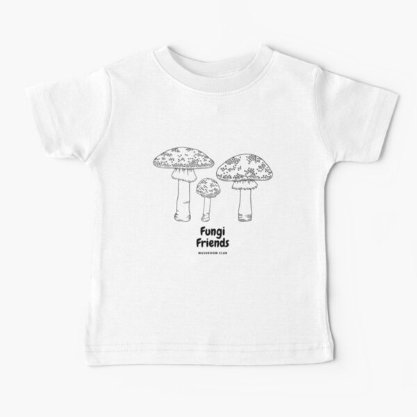 Item preview, Fungi Friends mushroom club toadstool outline design designed and sold by ModernAndFunky.