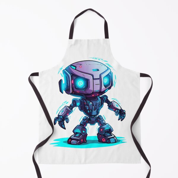 Item preview, Cyberpunk Robot – Cute Retro Futurist Companion designed and sold by SchorlCraft.