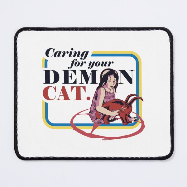 Item preview, caring for your demon cat grunge goth Satan emo pentagram designed and sold by DurhamGearldi.