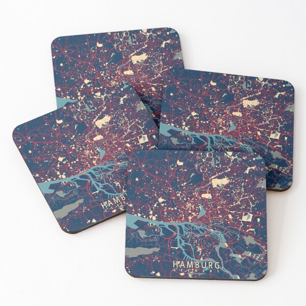 Item preview, Hamburg City Map of Germany - Hope designed and sold by deMAP.