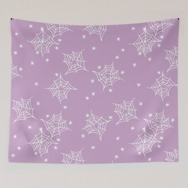 Item preview, pastel halloween spiderweb cobweb purple  designed and sold by Gossip Rag.