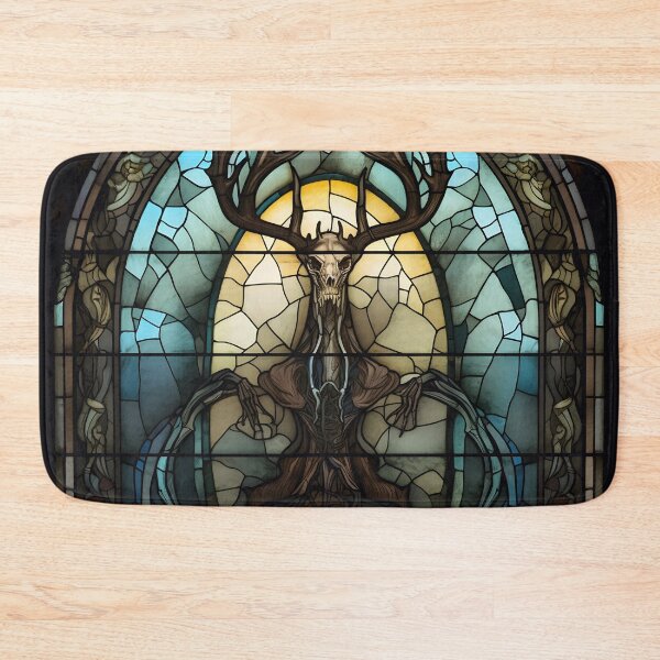 Item preview, HALLOWEEN  Wendigo in Stained Glass designed and sold by RedHandedOD.