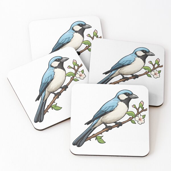 Item preview, Butcherbird on a branch designed and sold by GediaPrints.