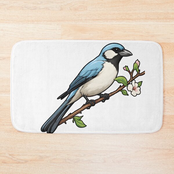 Item preview, Butcherbird on a branch designed and sold by GediaPrints.