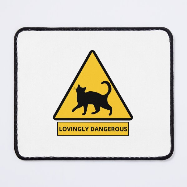 Item preview, Lovingly Dangerous Cats Warning Sign designed and sold by CircinusStore.