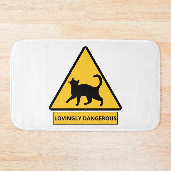 Item preview, Lovingly Dangerous Cats Warning Sign designed and sold by CircinusStore.
