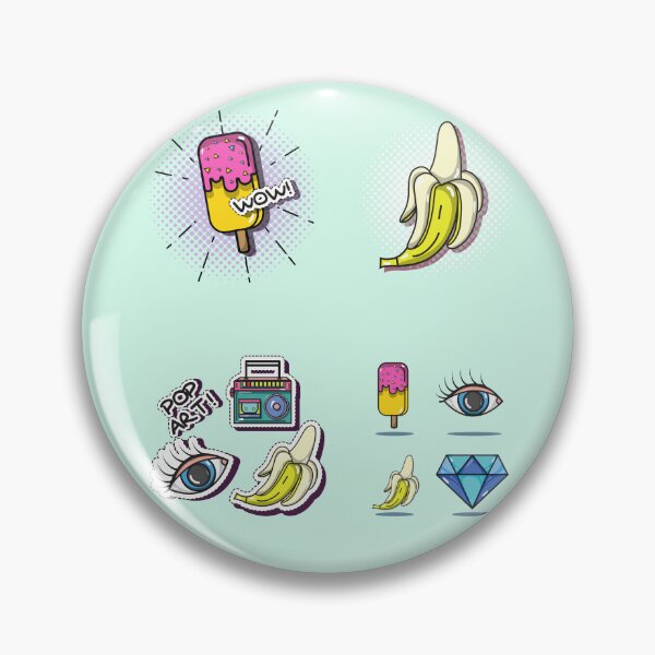 Item preview, Pop Fusion Delights: Whimsical Icons in Pop Art designed and sold by StickerStudio27.