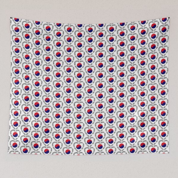 Item preview, Korean Patriot Flag Series (Heart) designed and sold by Carbon-Fibre Media.
