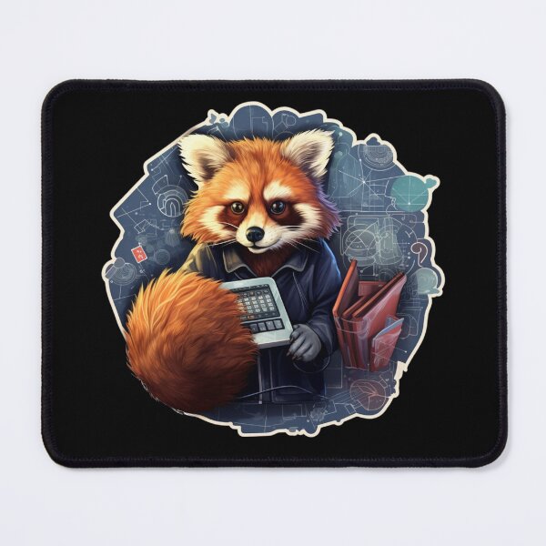 Item preview, Panda School Red Panda Scientist Red Panda Mathematic designed and sold by ArtFromBeyond.