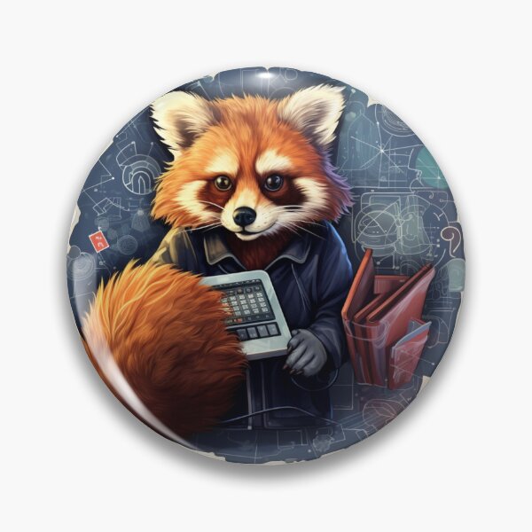 Item preview, Panda School Red Panda Scientist Red Panda Mathematic designed and sold by ArtFromBeyond.