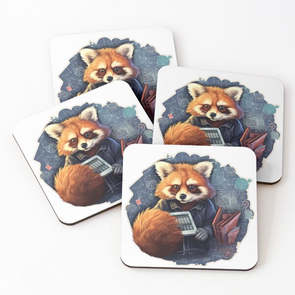 Item preview, Panda School Red Panda Scientist Red Panda Mathematic designed and sold by ArtFromBeyond.