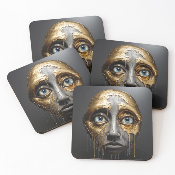 Item preview, Teary eyed sculpture with gold touch designed and sold by whitelotus1339.