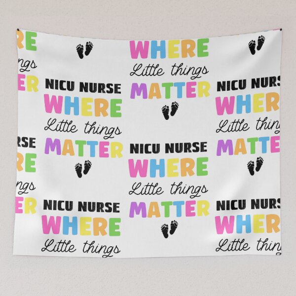 Item preview, NICU Nurse Where Little Things Matter, Neonatal Nurse designed and sold by SportyDogShop.