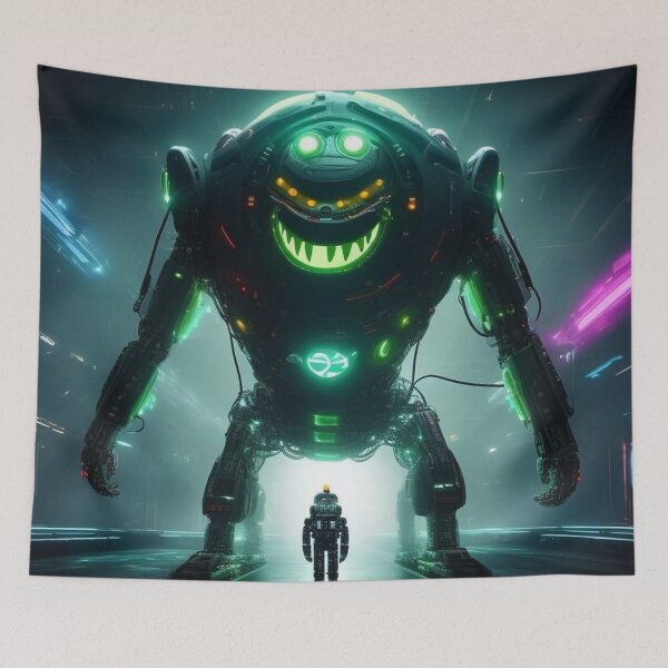 Item preview, Cybernetic giant monster and cosmonaut  designed and sold by JaroDesign2023.