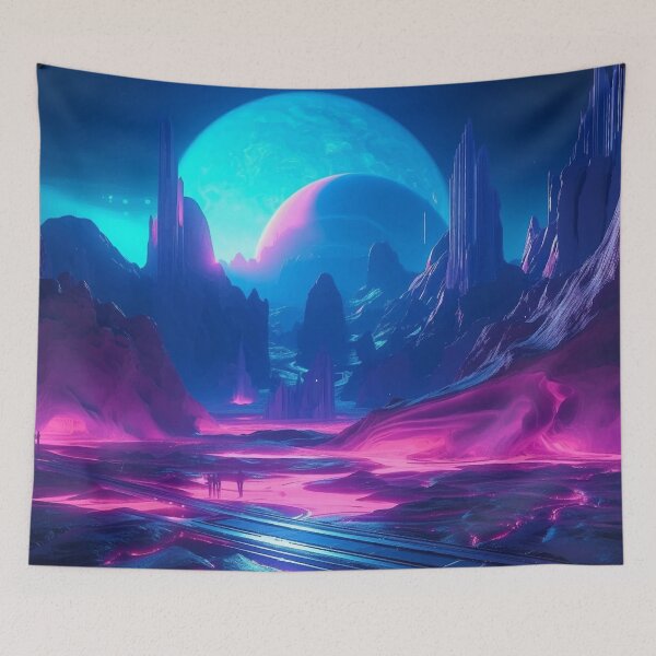 Item preview, Vaporwave Planet designed and sold by Deepestblue.