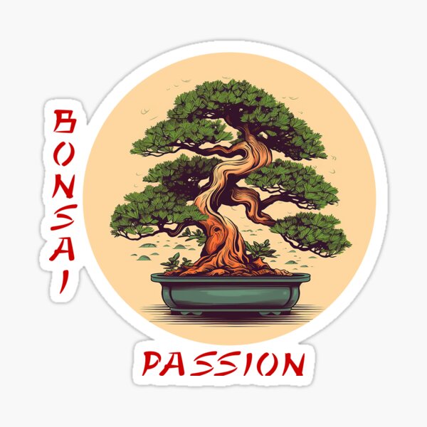 Bonsai Passion Sticker for Sale by fezave