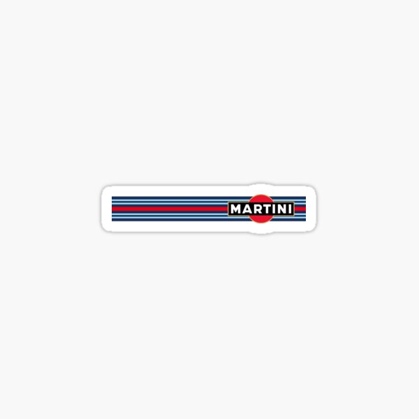 Martini Racing horizontal stripe Sticker