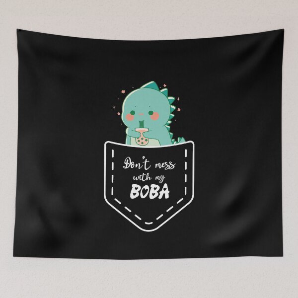 Item preview, Don't Mess with My Boba - 2 - Pocket Friend, Dinosaur designed and sold by Quirkdom.