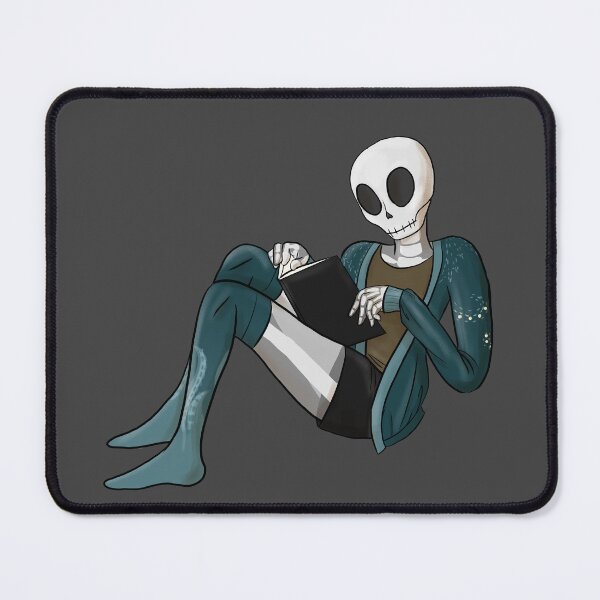 Item preview, Cthullu reading Skelli designed and sold by Anna Ink.