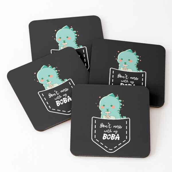 Item preview, Don't Mess with My Boba - 2 - Pocket Friend, Dinosaur designed and sold by Quirkdom.
